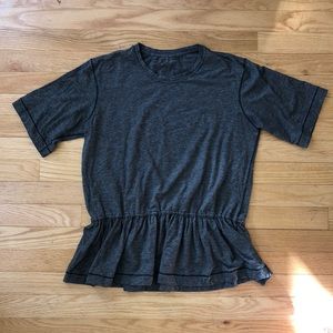 Lululemon Black/White Striped Top